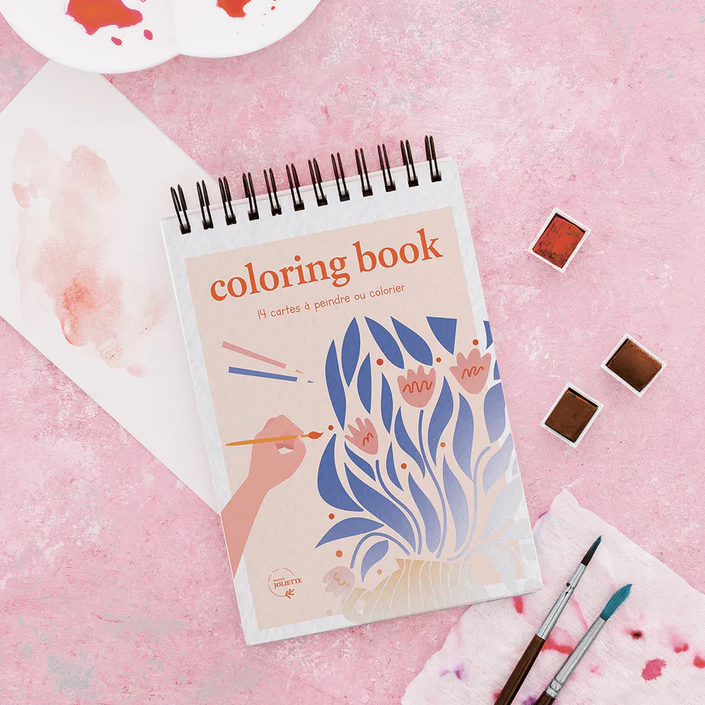 Bloc de coloriage Floral 2