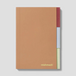 Carnet Mocha - 3 sections