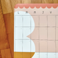 Calendrier mensuel magnétique