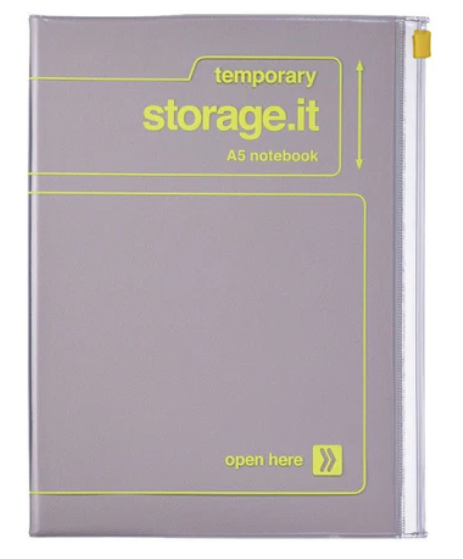 Carnet A5 avec couverture zippée - craft