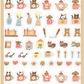 Mini stickers beiges