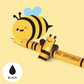 Stylo effaçable noir - Abeille