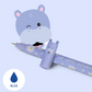 Stylo effaçable bleu - Hippopotame