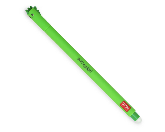 Stylo effaçable vert - Dinosaure
