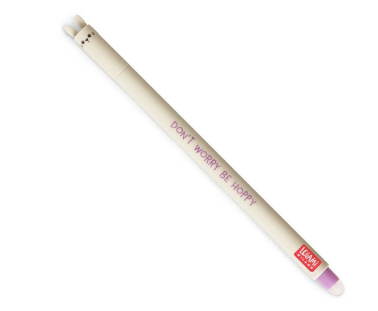 Stylo effaçable mauve - Lapin