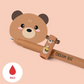 Stylo effaçable rouge - Ourson