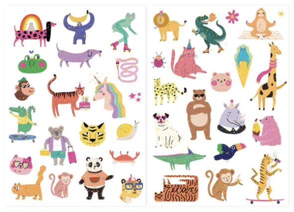 Tatouages éphémères - Animaux