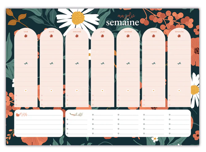 Semainier "botanique"