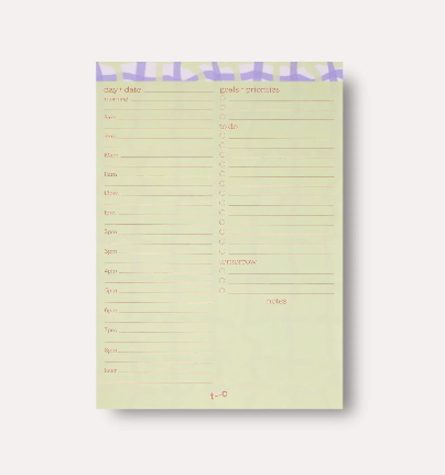 Bloc - planner quotidien parme