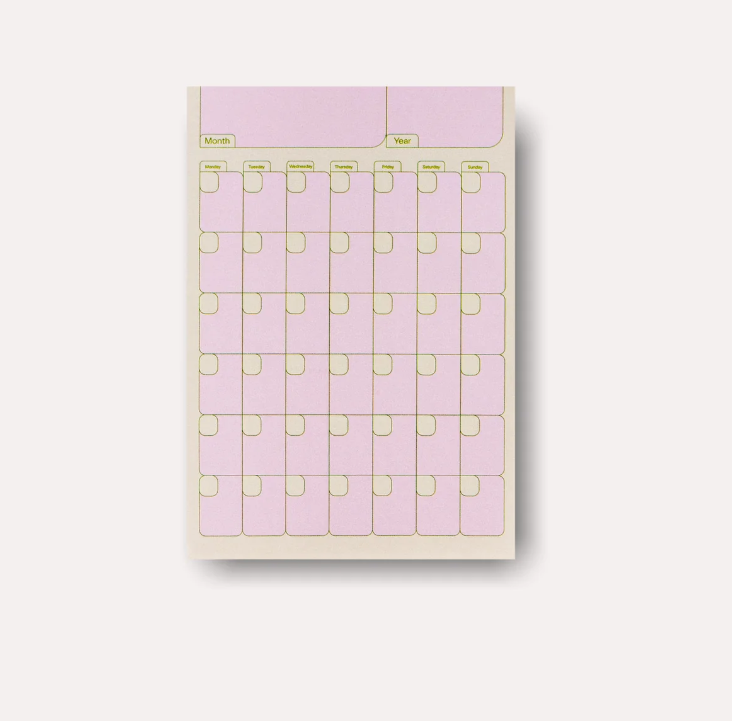 Notes autocollantes - planner mensuel