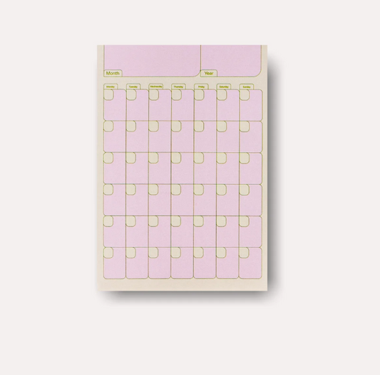 Notes autocollantes - planner mensuel