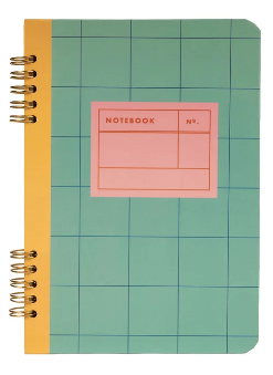 Carnet à spirales - vert