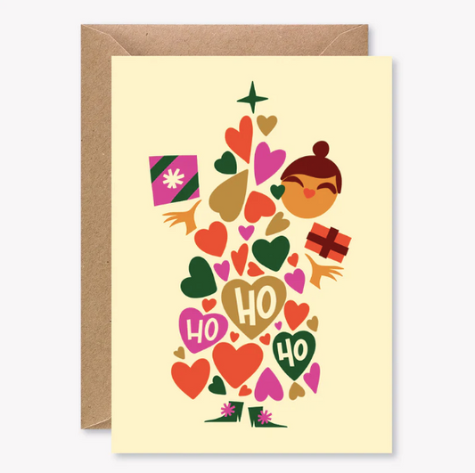 Ho Ho Ho - sapin coeurs