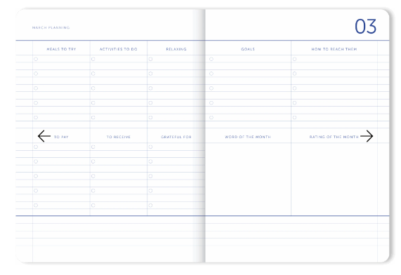 Agenda 2026 - vichy bleu - A5