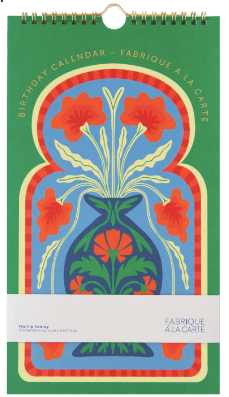Calendrier d'anniversaires - vase