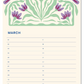 Calendrier d'anniversaires - vase