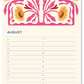 Calendrier d'anniversaires - vase