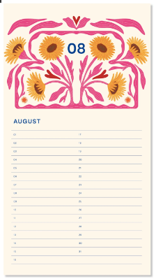 Calendrier d'anniversaires - vase