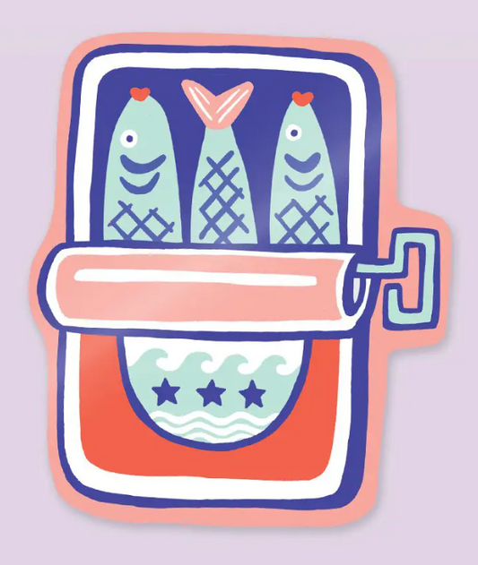 Sticker vinyle "sardines"