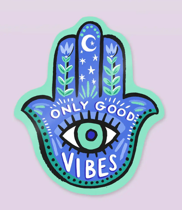 Sticker vinyle "good vibes"