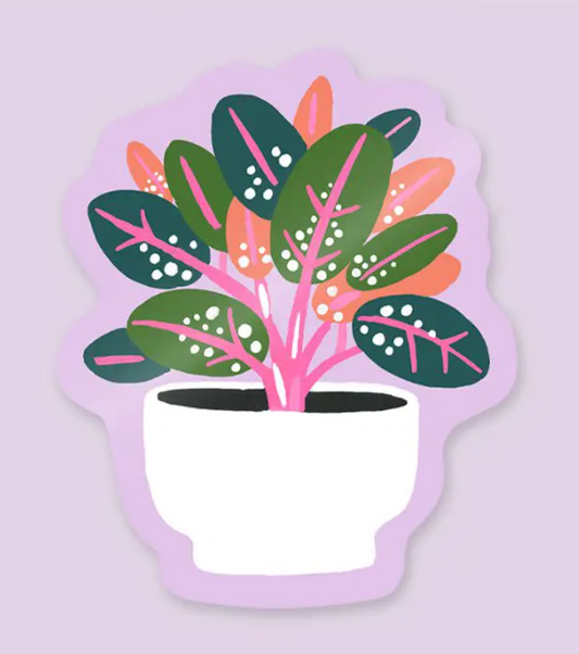 Sticker vinyle "plante"