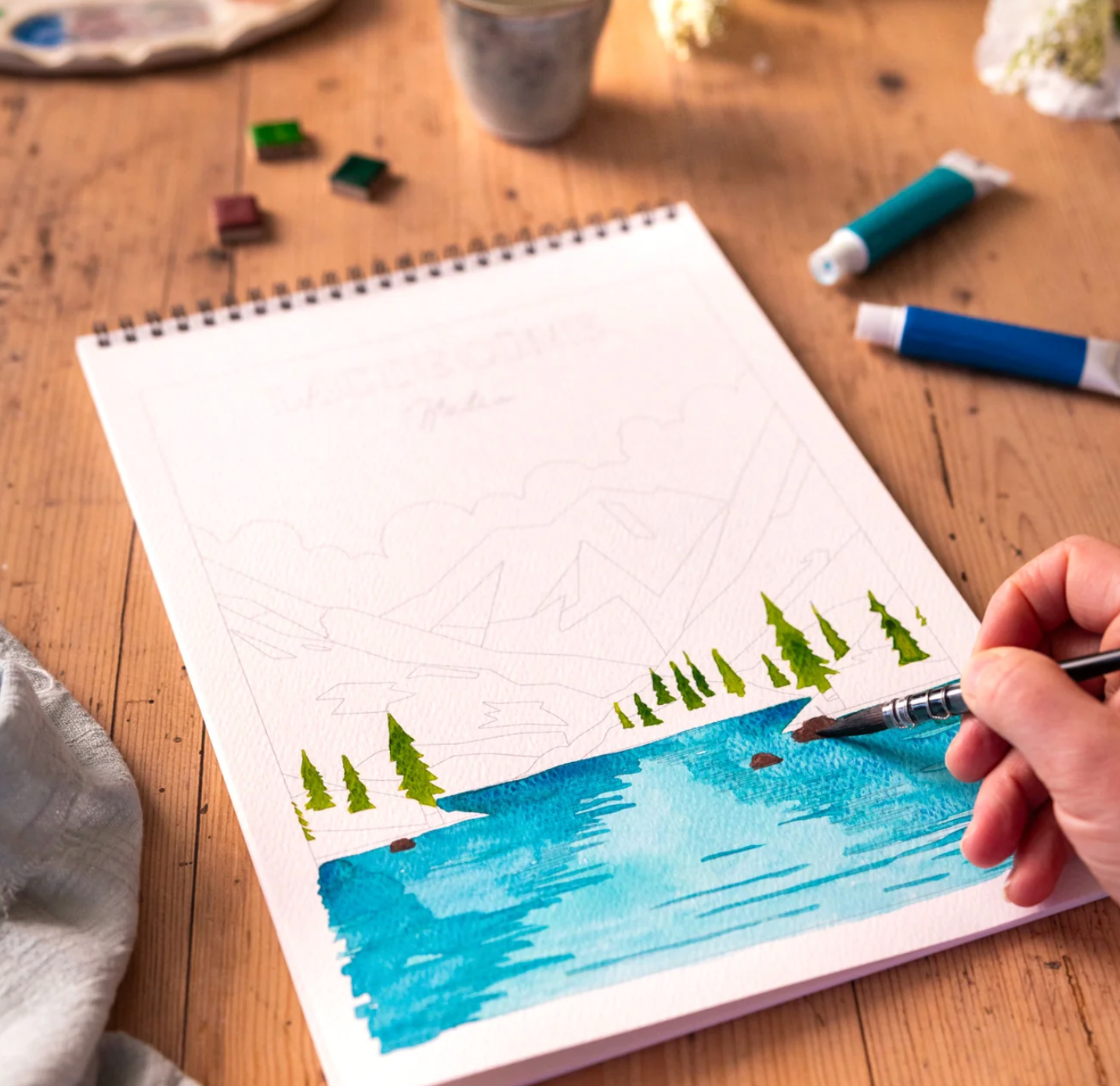 Bloc de coloriage "Voyage Voyage" A4