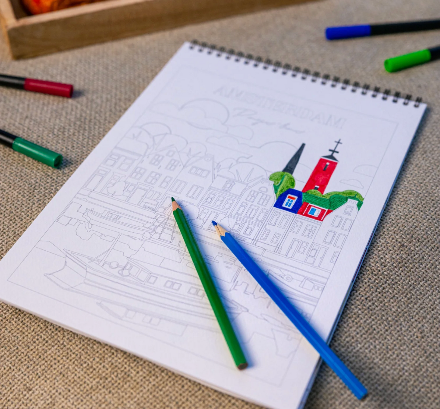 Bloc de coloriage "Voyage Voyage" A4