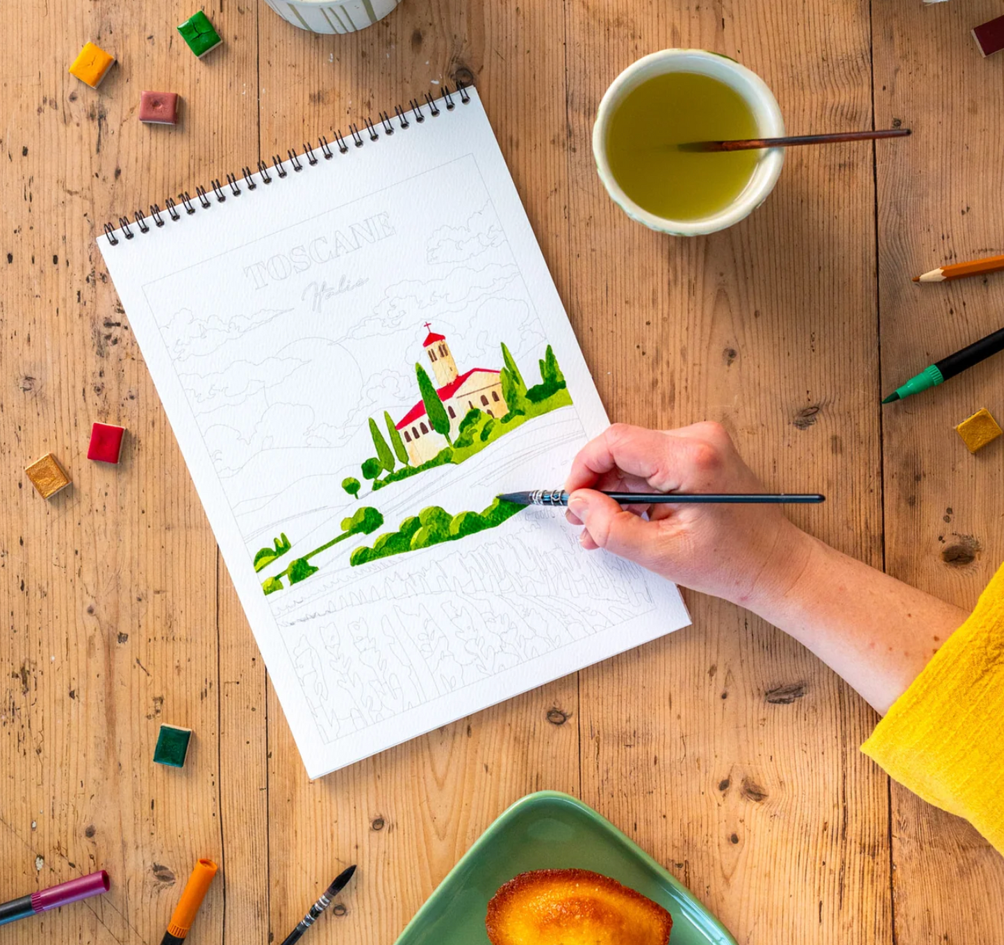 Bloc de coloriage "Voyage Voyage" A4