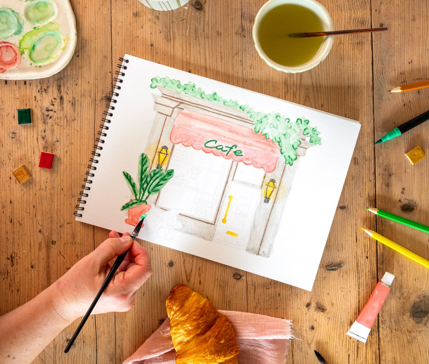 Bloc de coloriage "Boutiques" A4