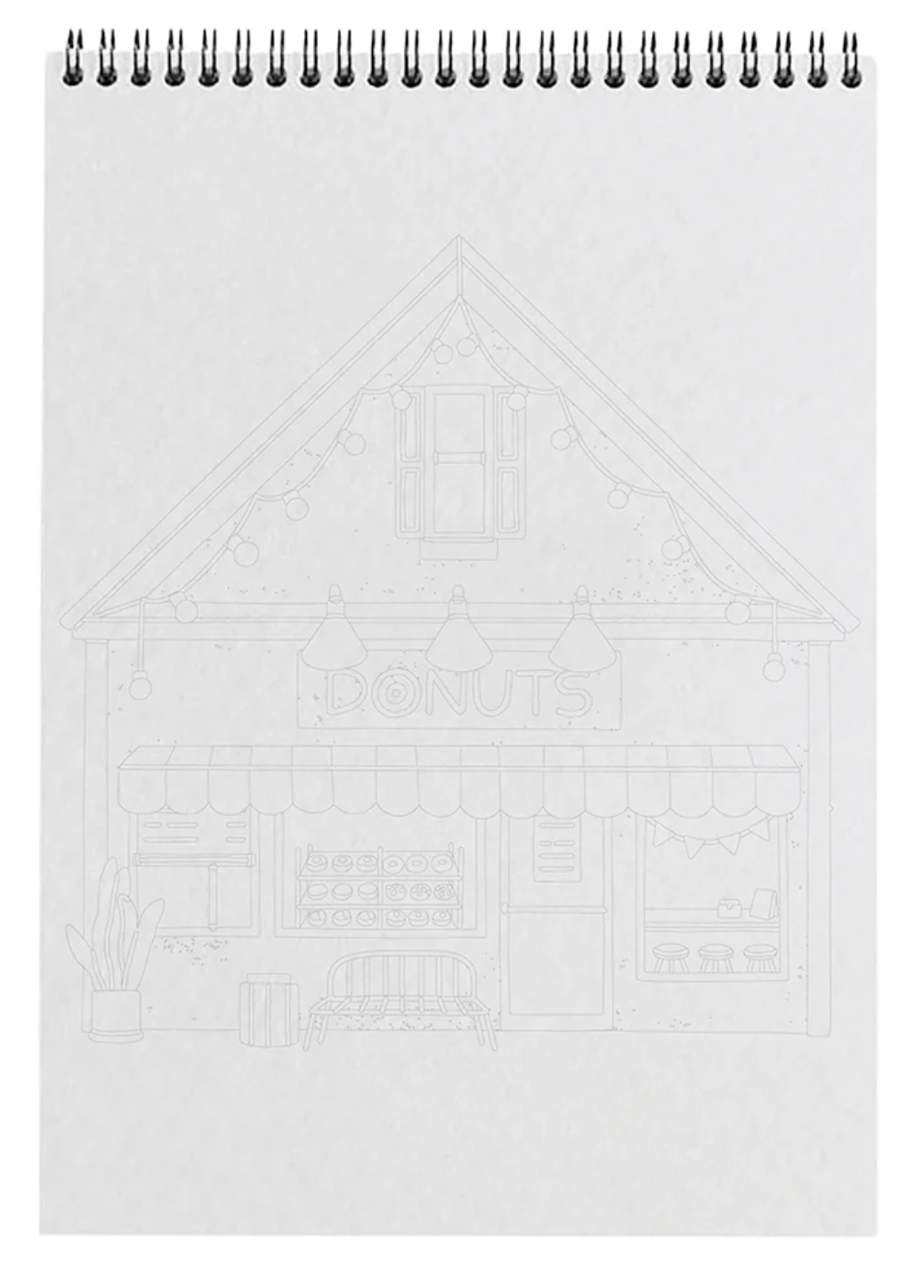 Bloc de coloriage "Boutiques" A4