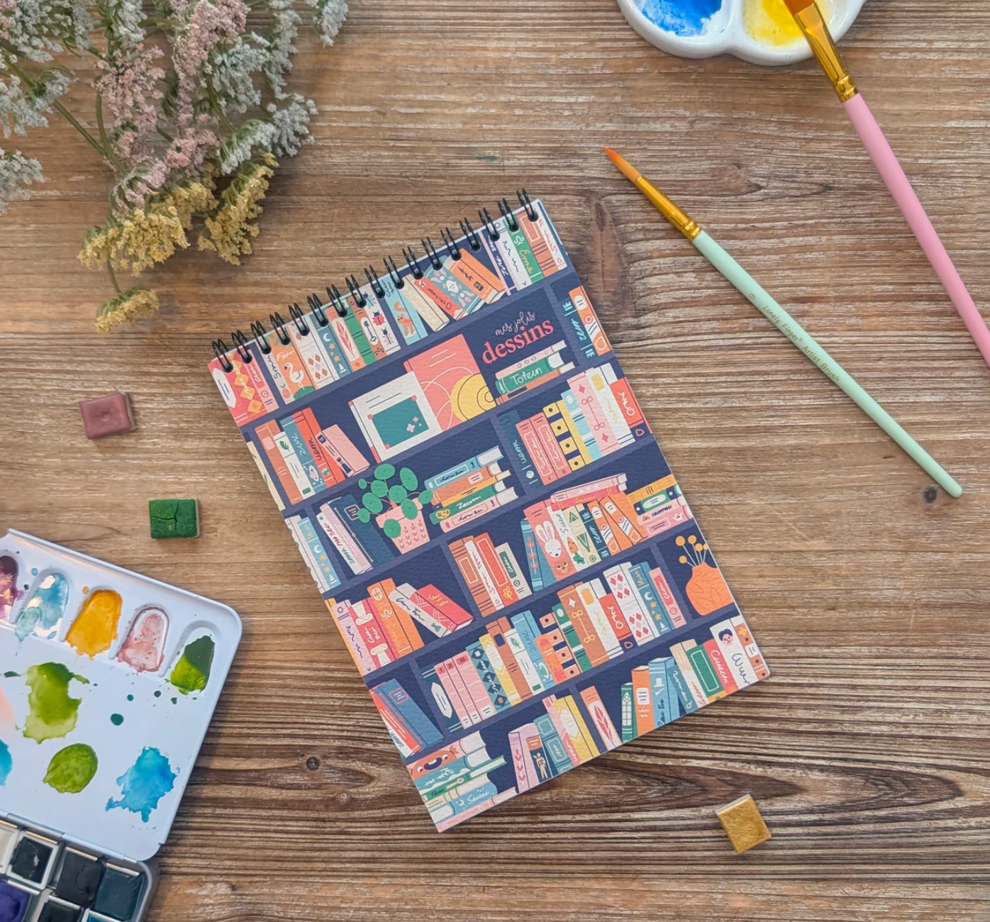 Carnet de dessin - Book lovers