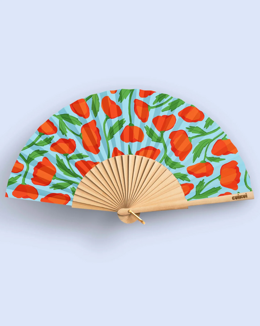 Eventail "poppies"