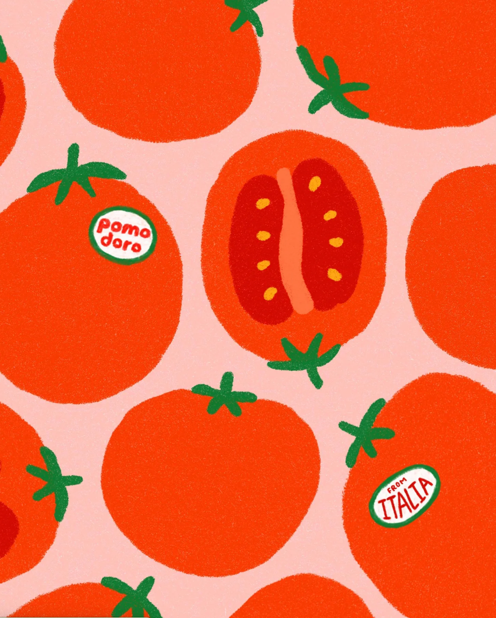 Eventail "tomatoes"