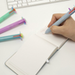 Stylo Fleur - 6 couleurs / Bleu