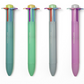 Stylo Fleur - 6 couleurs / Bleu