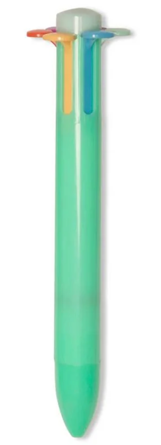 Stylo Fleur - 6 couleurs / Vert