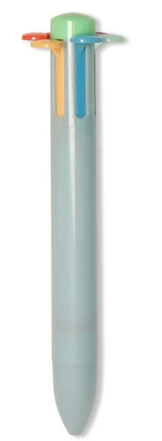 Stylo Fleur - 6 couleurs / Gris