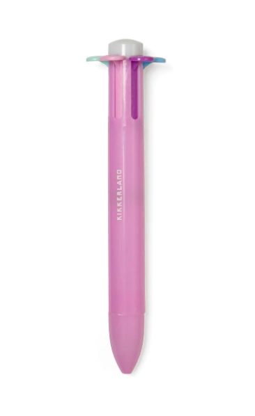 Stylo Fleur - 6 couleurs / Rose