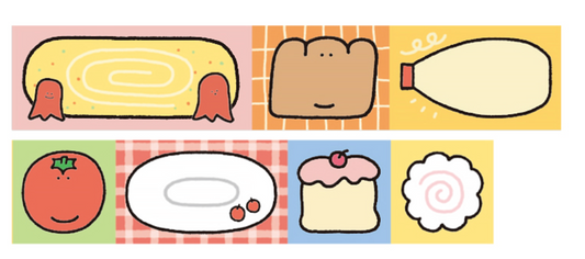 Masking tape Doodle "food"