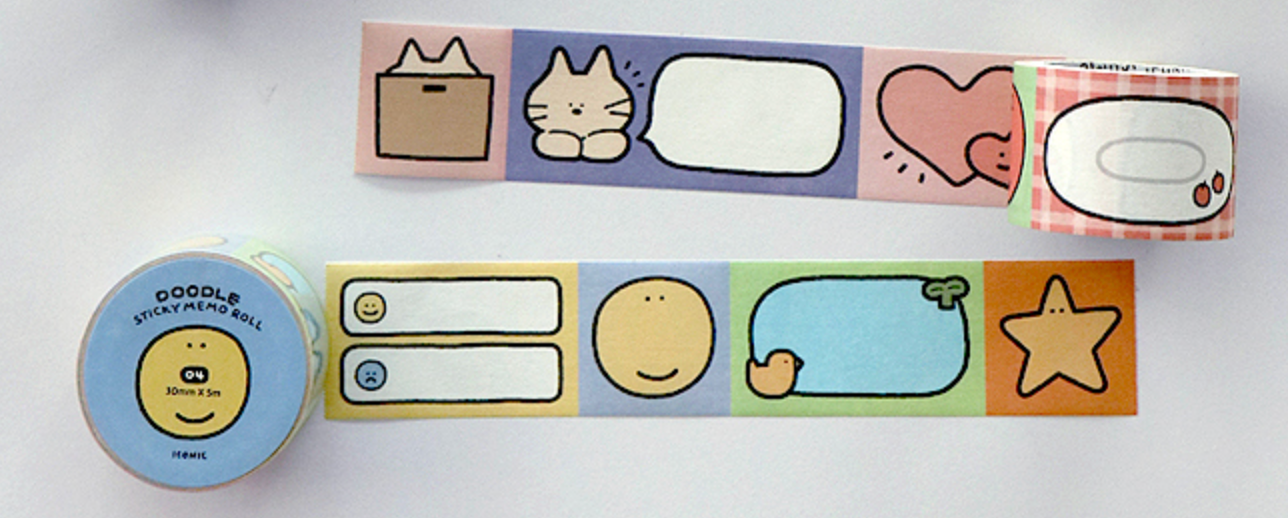 Masking tape Doodle "smile"