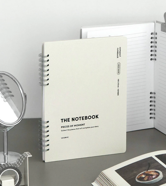 Compact notebook - gris clair