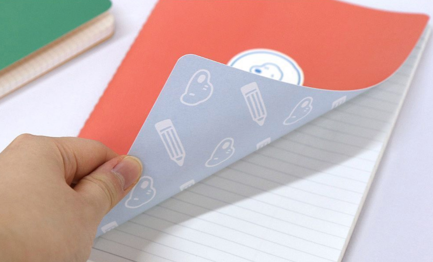 Carnet à pages lignées - gris