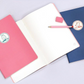 Carnet à pages blanches - rose