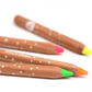 Lot de 4 surligneurs fluo en bois
