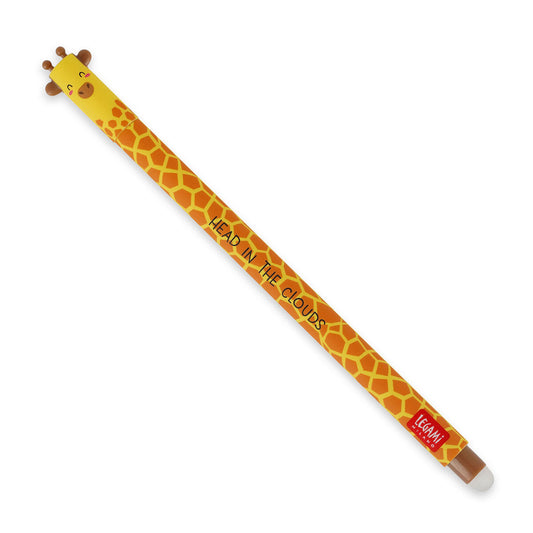 Stylo effaçable noir - Girafe