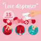 Mini distributeur de gommes coeurs