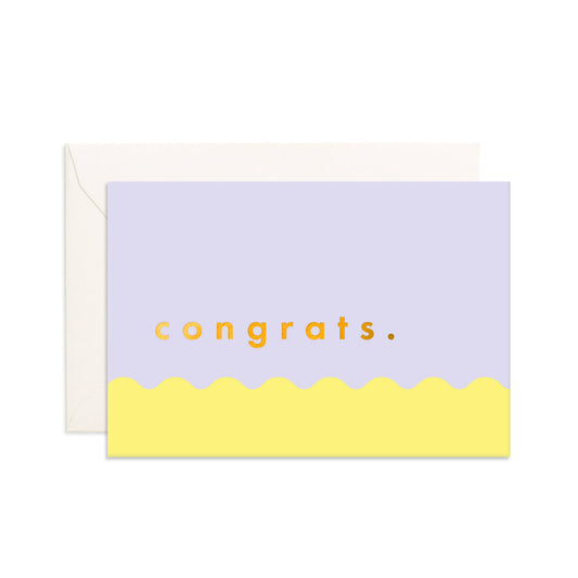 Mini congratulations - lilas