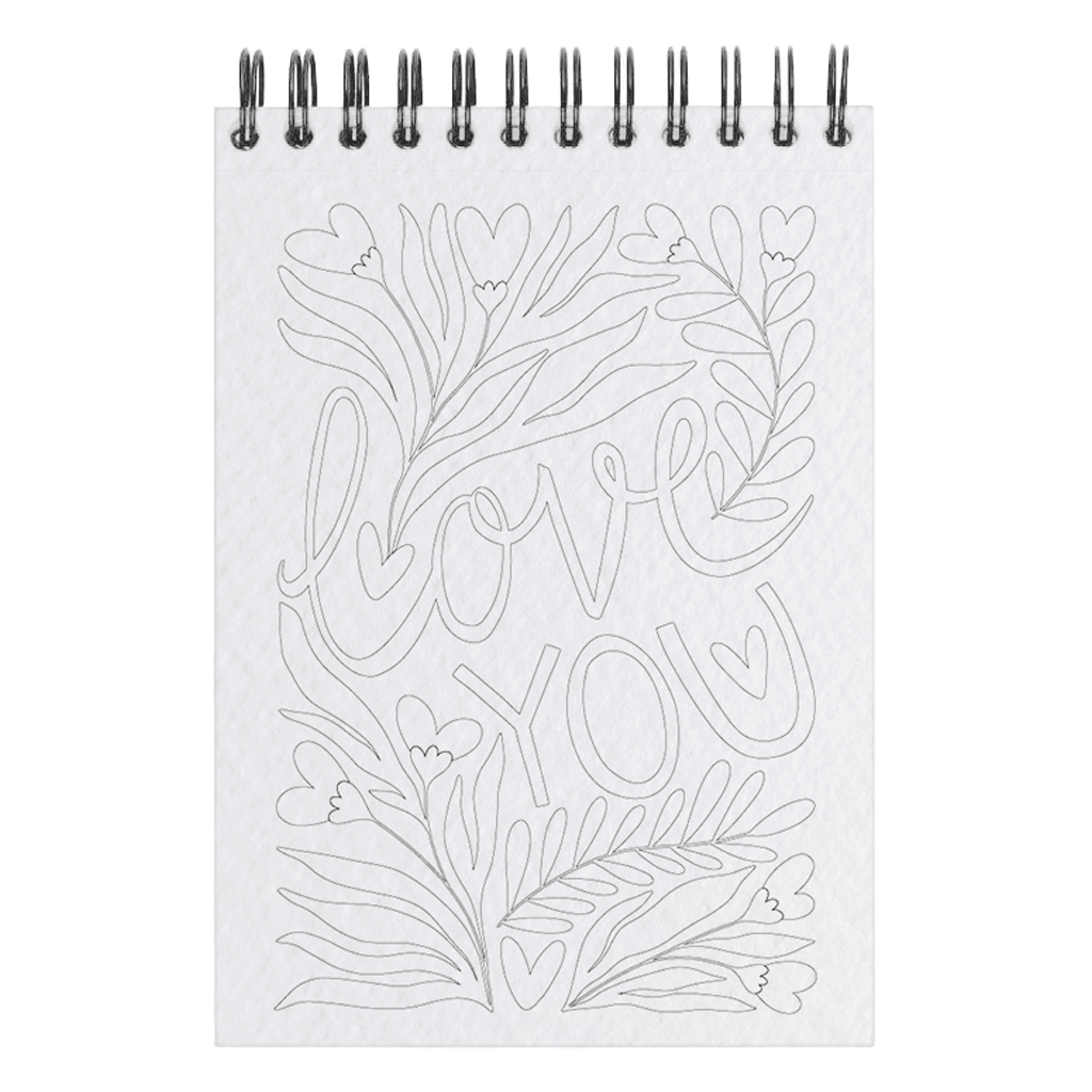 Bloc de coloriage Love