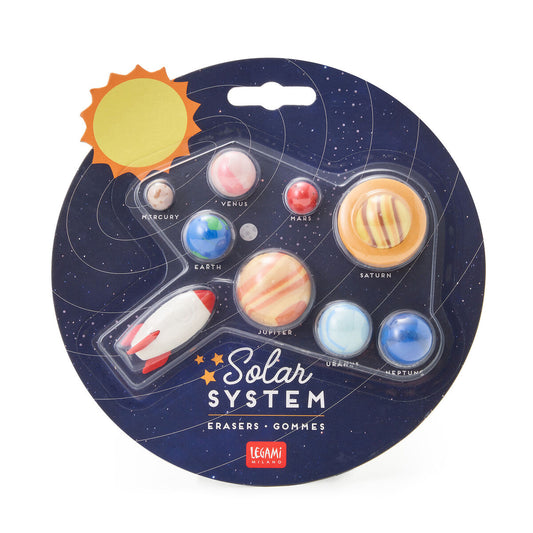 Set de gommes - système solaire
