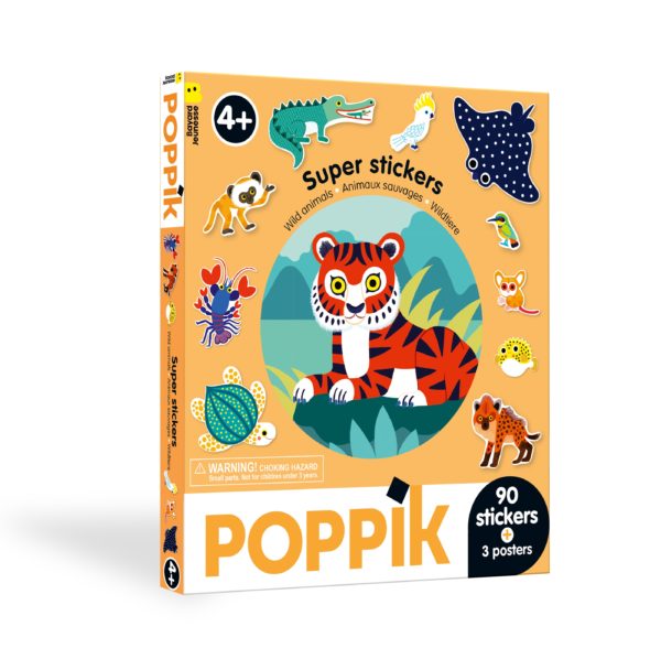 Box de stickers - Animaux sauvages